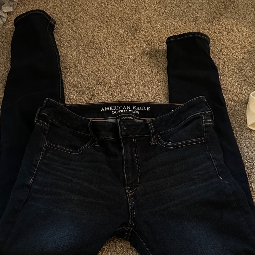 American Eagle Outfitters Women's Deep Indigo Skinny Jeans